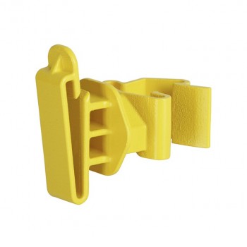 Bandisolator "T-Post" für Bänder bis 50 mm, gelb           